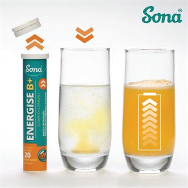 Sona Energise B+ Effervescent 20 Tablets
