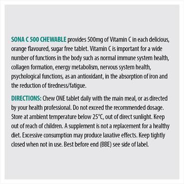 Sona C500 Chewable 90 Tablets