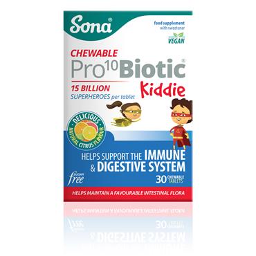 Sona Pro10Biotic Kiddie Chewable 30s 