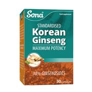 Sona Korean Ginseng 30 Caps 