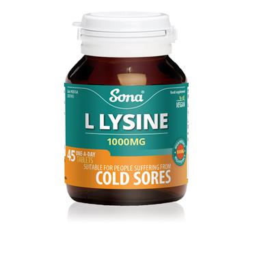 Sona L-Lysine 1000mg 45 Tablets