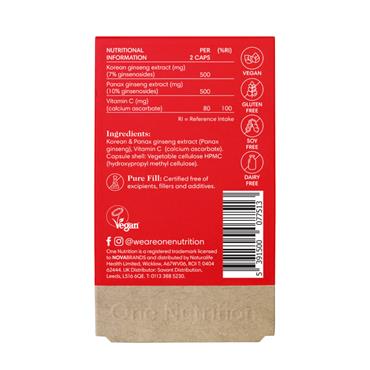 One Nutrition Ginseng Max- 60 Capsules 