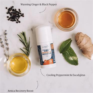 UltraPure Essential Oil Muscle Rub Roll-On - 50Ml
