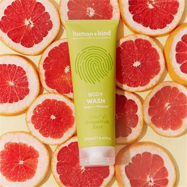 Human+Kind Body Wash Grapefruit Zest 250ml