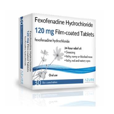 Fexofenadine Hydrochloride 120Mg - 30 Coated Tablets