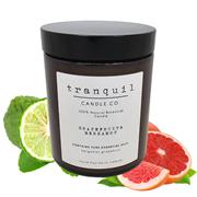 Tranquil Candle Co. Natural Botanical Candle - Grapefruit & Bergamot 160g