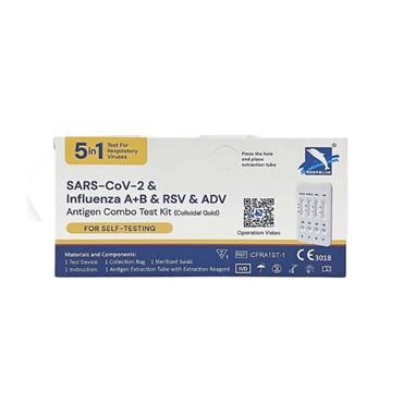 DeepBlue SARS-Co-2 Infuenza A+B& RSV & ADV 