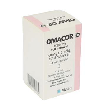 Mylan Omacor 1000mg - 28 Capsules