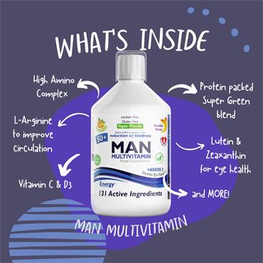 Swedish Nutra Man Active 50+ Multivitamin 