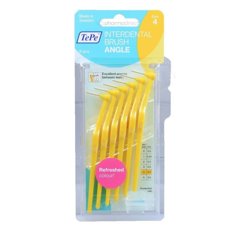 TEPE Interdental Brush Angle Yellow Size 4