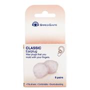 SwedSafe Classic Wax Ear Plugs - 6 Pairs