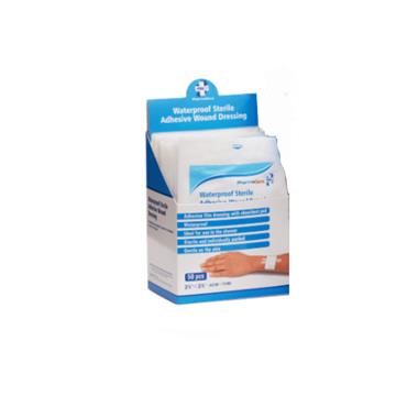 PharmaCare Waterproof Sterile Adhesive Wound Dressing 6X7cm - 50 Pack