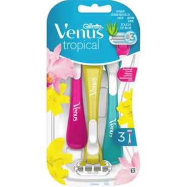 Gillette Venus Simply Tropical Color Razors - 3 Pack