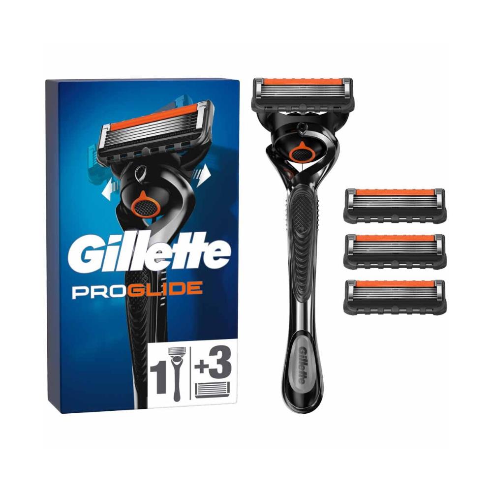 Gillette ProGlide Razor + 3 Blades Set
