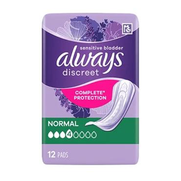 Always Discreet Normal Pads Sensitive Bladder - 12 Pack