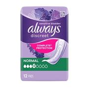 Always Discreet Normal Pads Sensitive Bladder - 12 Pack