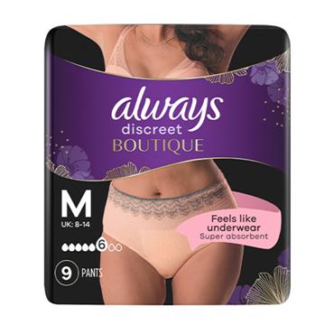 Always Discreet Boutique Disposable Underwear - Size M