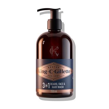 King C Gillette Beard and Face Wash 350ml