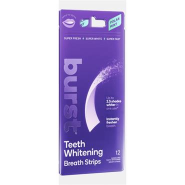 Burst Teeth Whitening Breath Strips - 12 Dissolving Strips