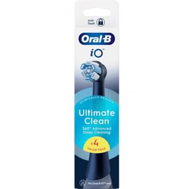 Oral B Io Replacement Heads 4 Pack - Black
