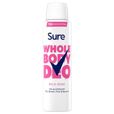 Sure Whole Body Deodorant - Wild Rose 150ml