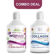 Combo Deal - Swedish Nutra Woman Active 50 + Marine Collagen