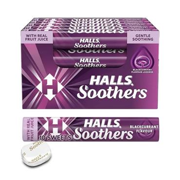 Halls Soothers Blackcurrant 20x45g