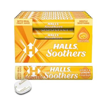 Halls Soothers Honey & Lemon 20x45g