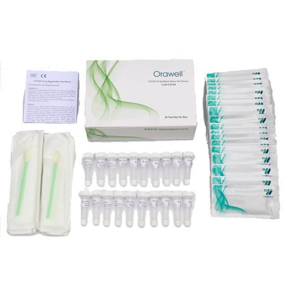 Orawell Covid19 Antigen Rapid Saliva Test (20 Tests)