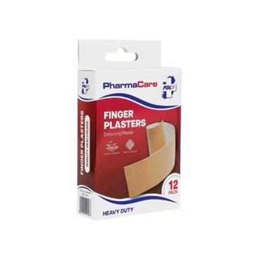 Pharmacare Finger Plasters - 12 Pack