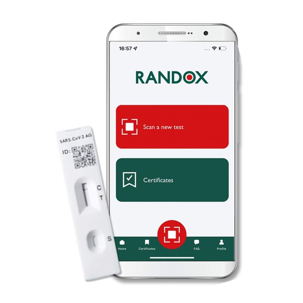 Randox Antigen Home Test Kit (1 Test) To product a Travel Cert on