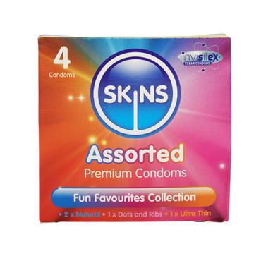 Skins Condoms Assorted - 4 Pack