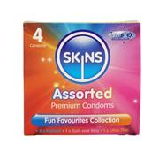 Skins Condoms Assorted - 4 Pack