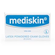 MediSkin Latex Powdered Gloves 100 Pack - Large