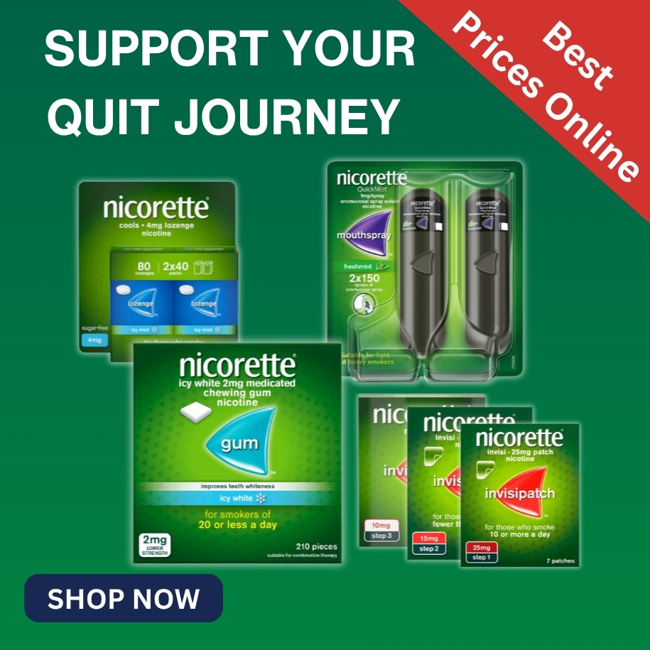 Support your quit journey with the best price online on Nicorette