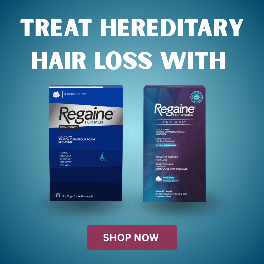 Treat Hereditary Hair Loss with Regaine