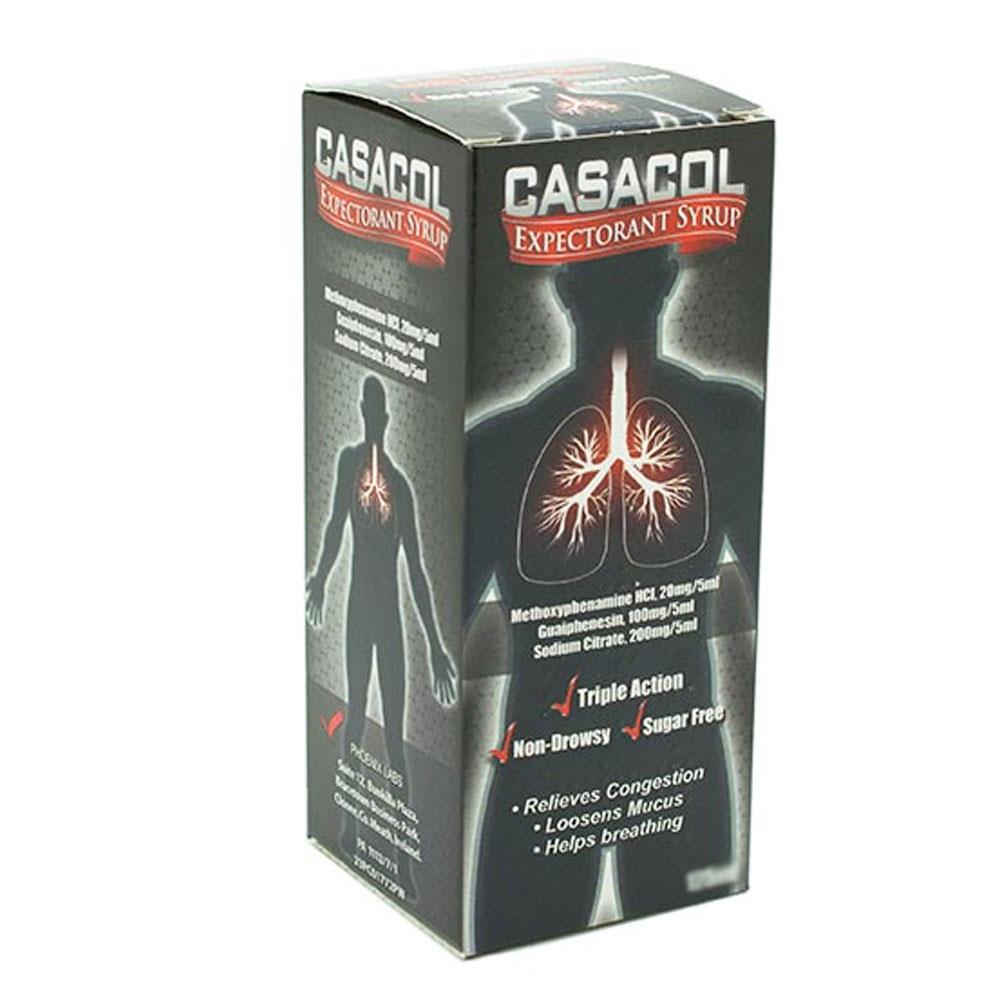 CASACOL EXPECTORANT SYRUP 125ML Molloys Pharmacy Ireland