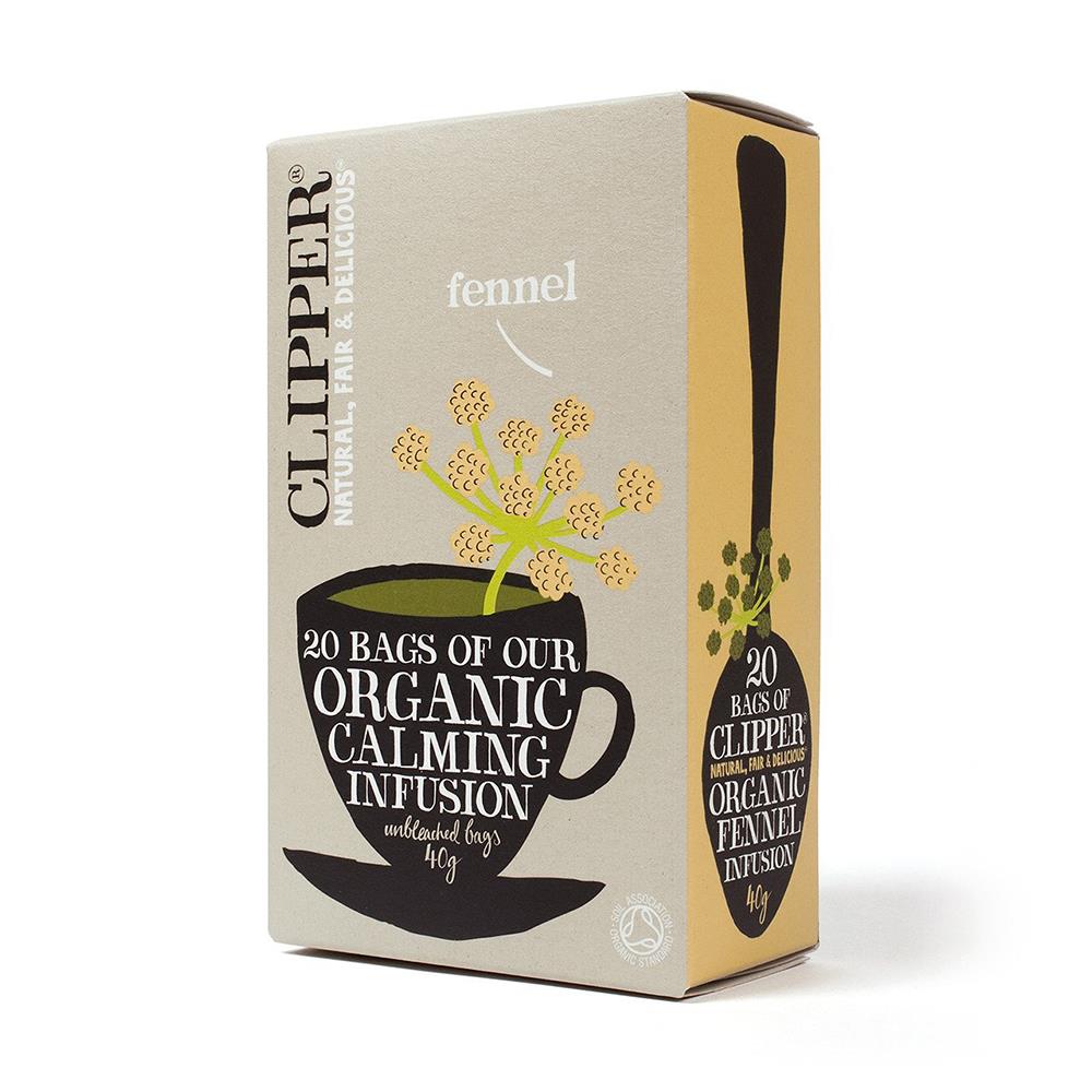 CLIPPER ORGANIC FENNEL UNBLEACHED 20 TEA BAGS Molloys Pharmacy Ireland