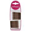 INFINITY BROWN HAIR GRIPS X 48