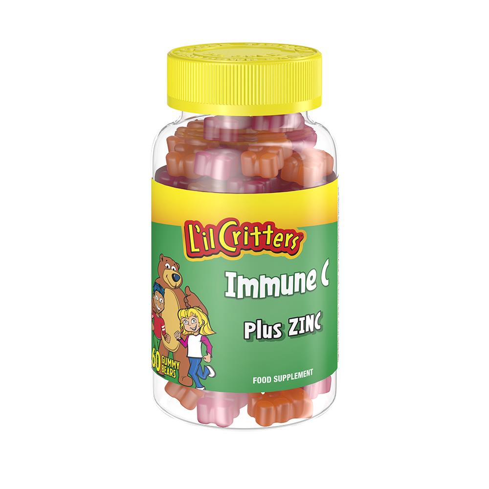 L'IL CRITTERS IMMUNE C PLUS ZINC 60 GUMMY BEARS Molloys Pharmacy