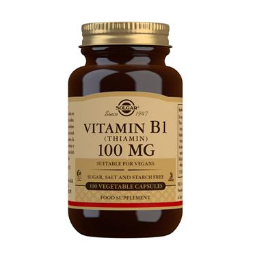 SOLGAR VITAMIN B1 (THIAMIN) 100MG 100 CAPSULES