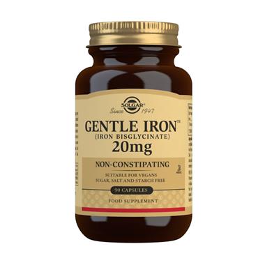 SOLGAR GENTLE IRON 20MG 90 CAPSULES
