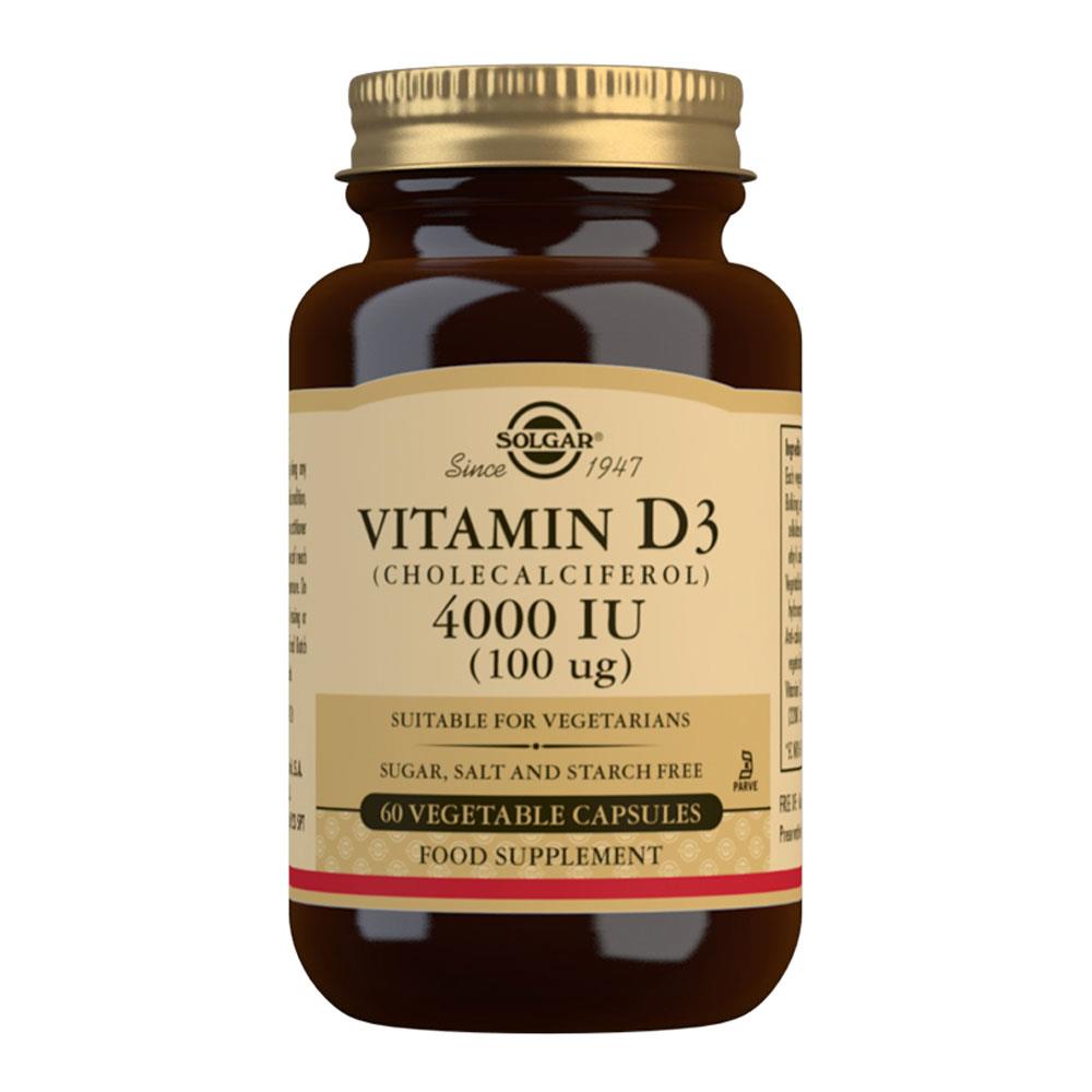 SOLGAR VITAMIN D3 4OOO IU 60 CAPSULES Molloys Pharmacy Ireland