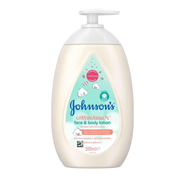 JOHNSONS BABY COTTON LOTION 500ML Molloys Pharmacy Ireland