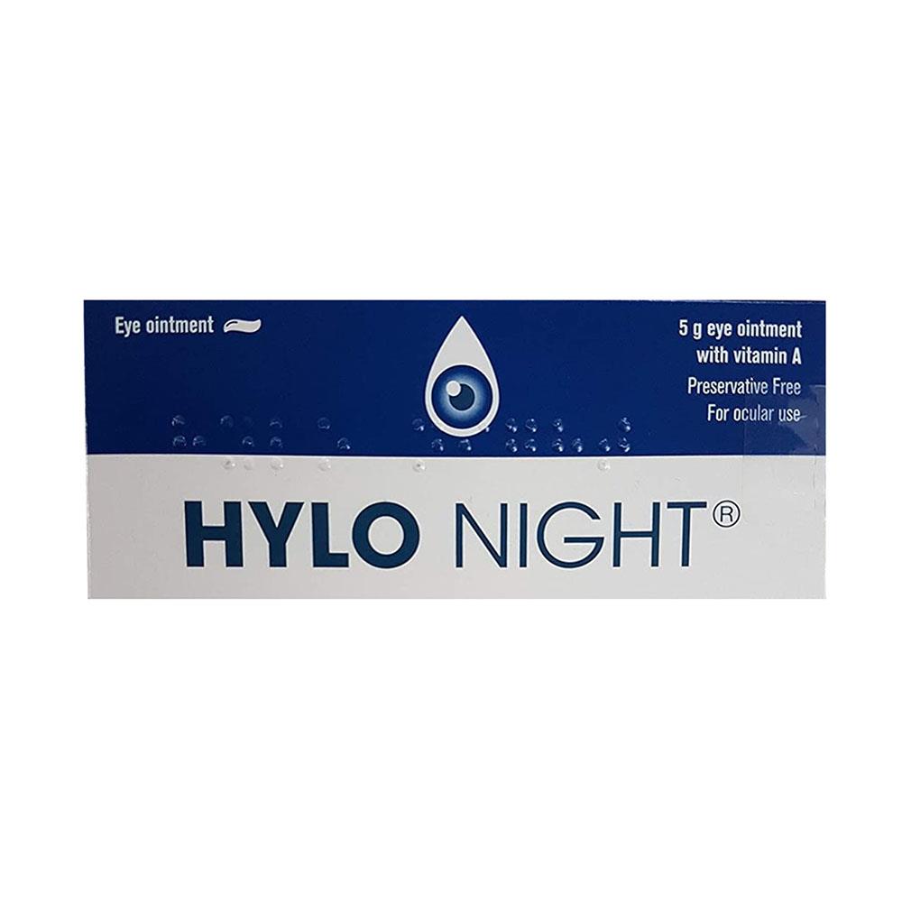 HYLO NIGHT EYE OINTMENT 5GM Molloys Pharmacy Ireland