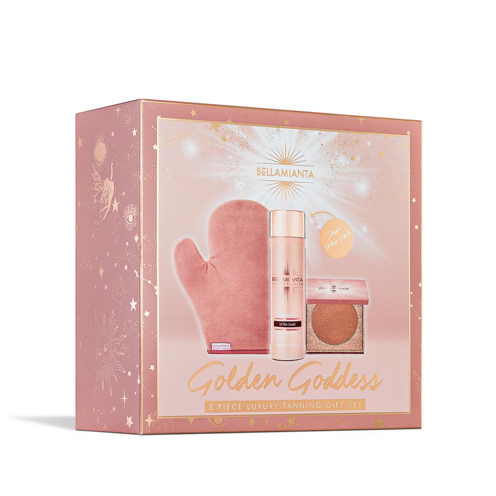 Bellamianta Golden Goddess Ultra Dark Tanning Gift Set Molloys