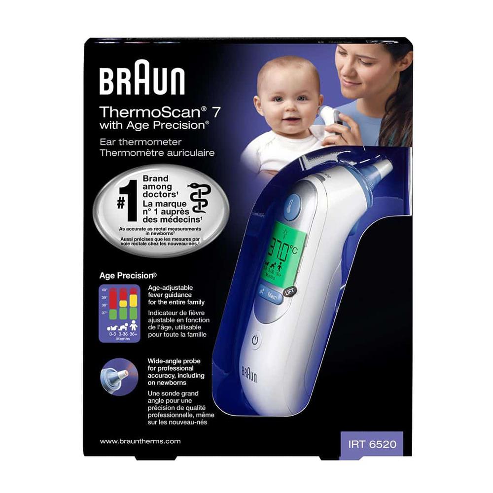 BRAUN EAR THERMOMETER THERMOSCAN 7, IRT6520 Molloys Pharmacy Ireland