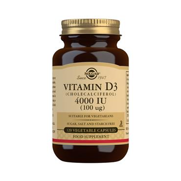 SOLGAR VITAMIN D3 4000 IU 120 CAPSULES