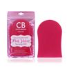 COCOA BROWN DELUXE DOUBLE-SIDED PINK VELVET TANNING MITT