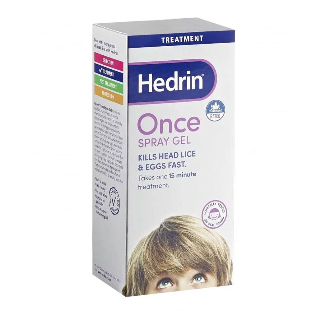 HEDRIN ONCE SPRAY GEL TREATMENT 100ML Molloys Pharmacy Ireland